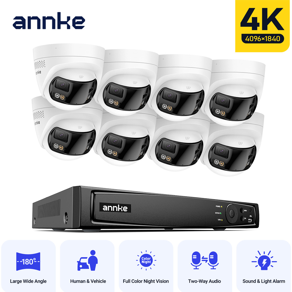 Webcam 4K - نظام كاميرا مراقبة فيديو خارجي ANNKE