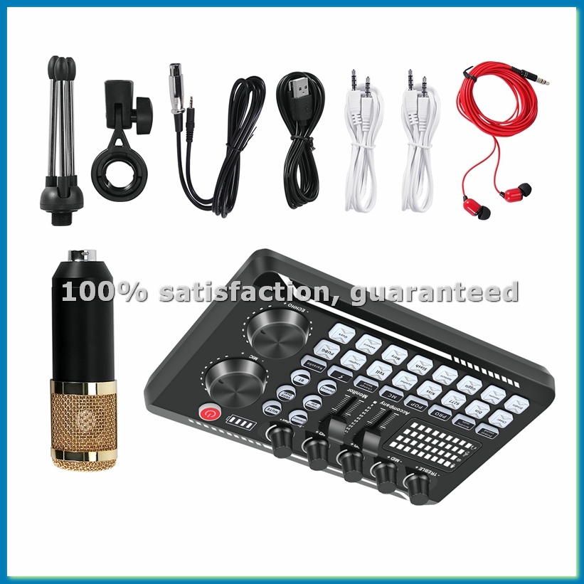 Pc Gaming Kit - طقم بطاقة صوت F998، طقم ميكروفون