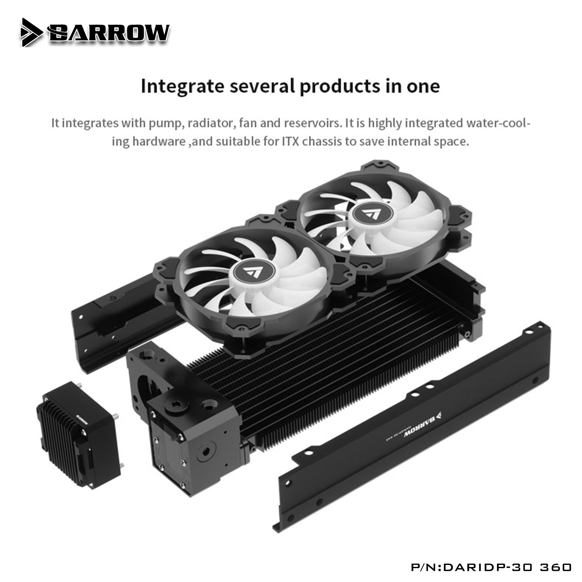 Pc Gaming Kit - طقم تبريد مائي للكمبيوتر Barrow DARIDP-30