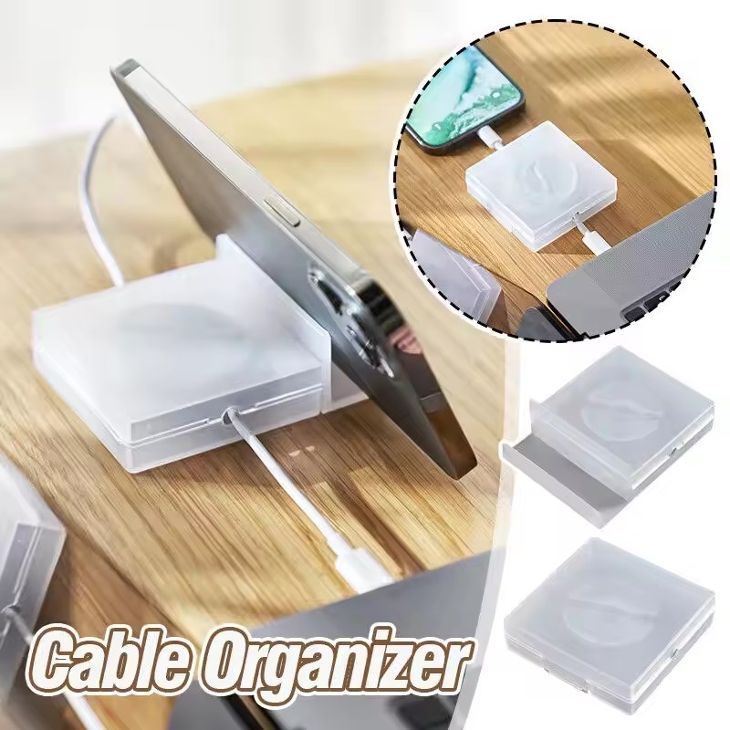 Cable Management Sleeve - منظم كابلات شفاف محمول، أداة إدارة
