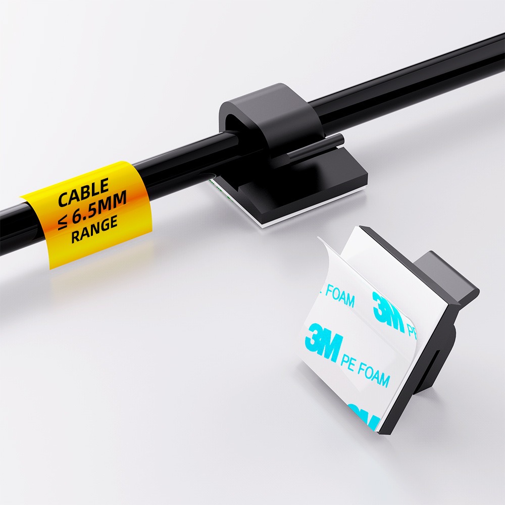 مشبك كابلات بلاستيكي شفاف على  - مراجعة Cable Management Sleeve وسعره