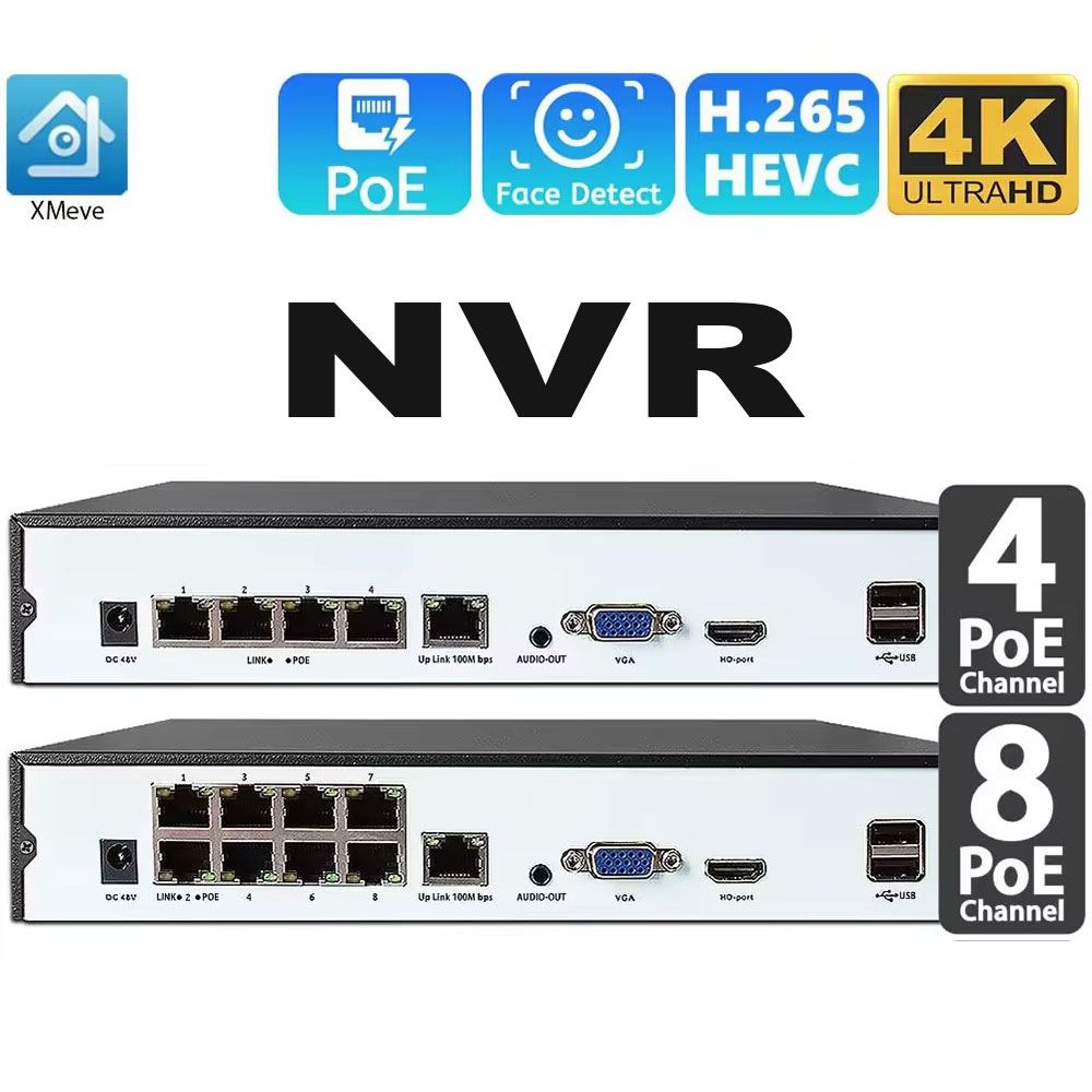 4CH 8CH 48v POE 4K NVR Onvif H - مراجعة Webcam 4K وسعره