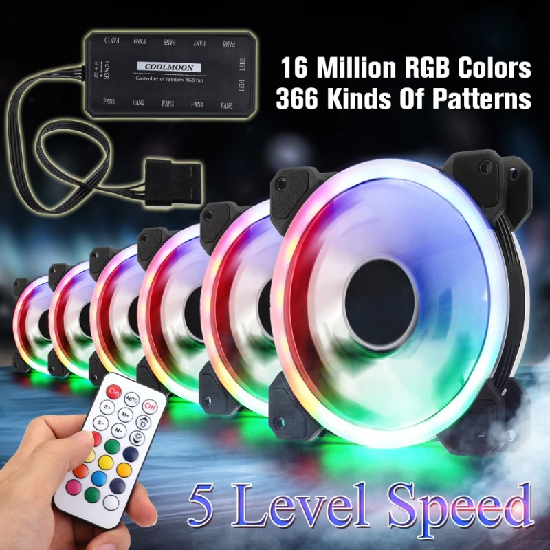 مروحة تبريد كمبيوتر RGB هادئة  - مراجعة Pc Gaming Cpu وسعره