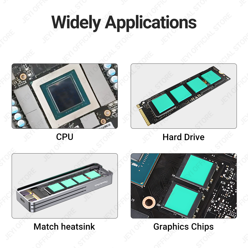 JEYI 100-Pack منصات سيليكون مو - مراجعة M.2 Ssd Heatsink وسعره