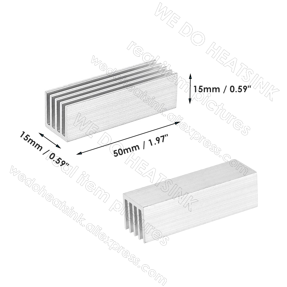 شحن مجاني 5 قطعة 50x15x15 مللي - مراجعة M.2 Ssd Heatsink وسعره