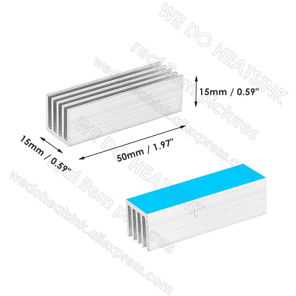 شحن مجاني 5 قطعة 50x15x15 مللي - مراجعة M.2 Ssd Heatsink وسعره