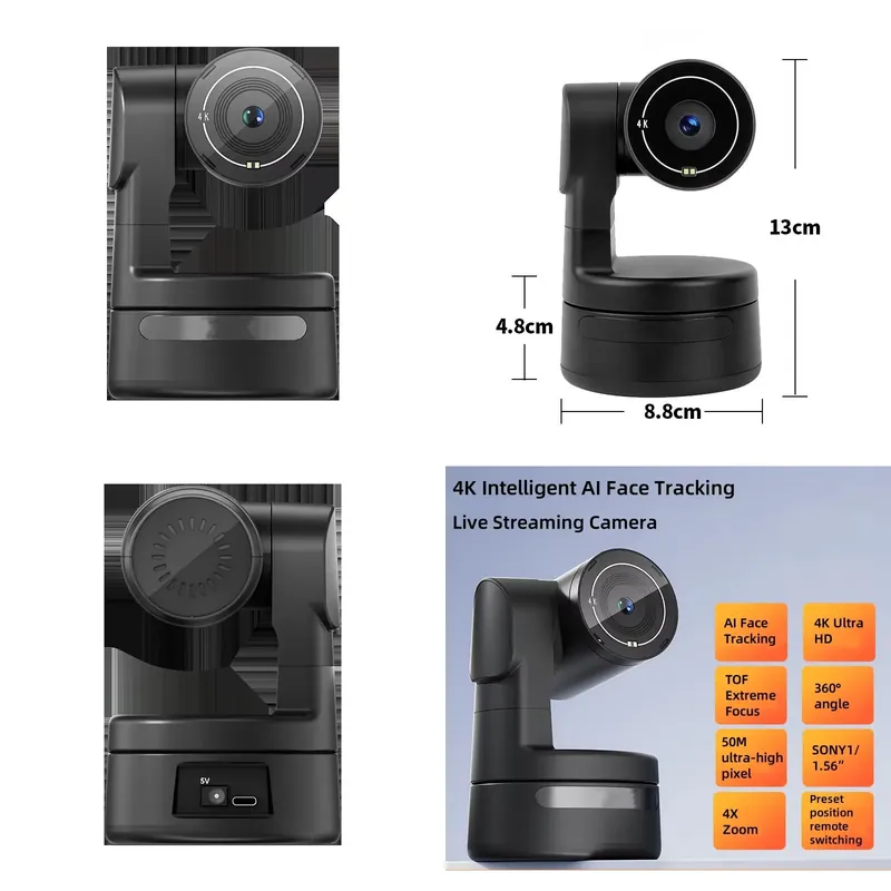كاميرا ويب صغيرة بدقة 4K مع خا - مراجعة Webcam 4K وسعره