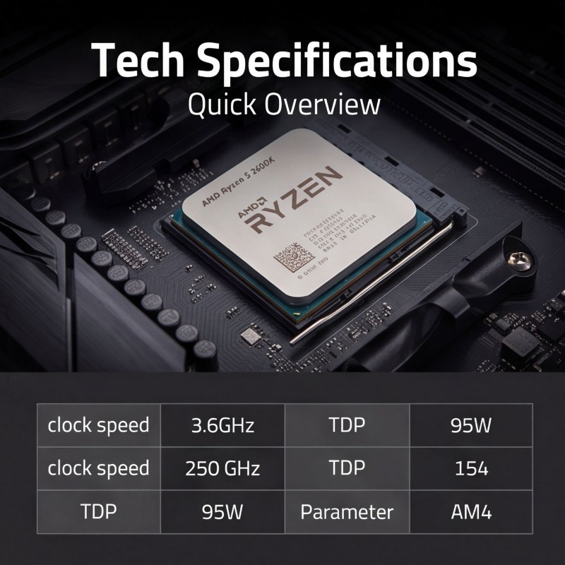 معالج AM4 Socket CPU R5 2600X  - مراجعة Pc Gaming Cpu وسعره