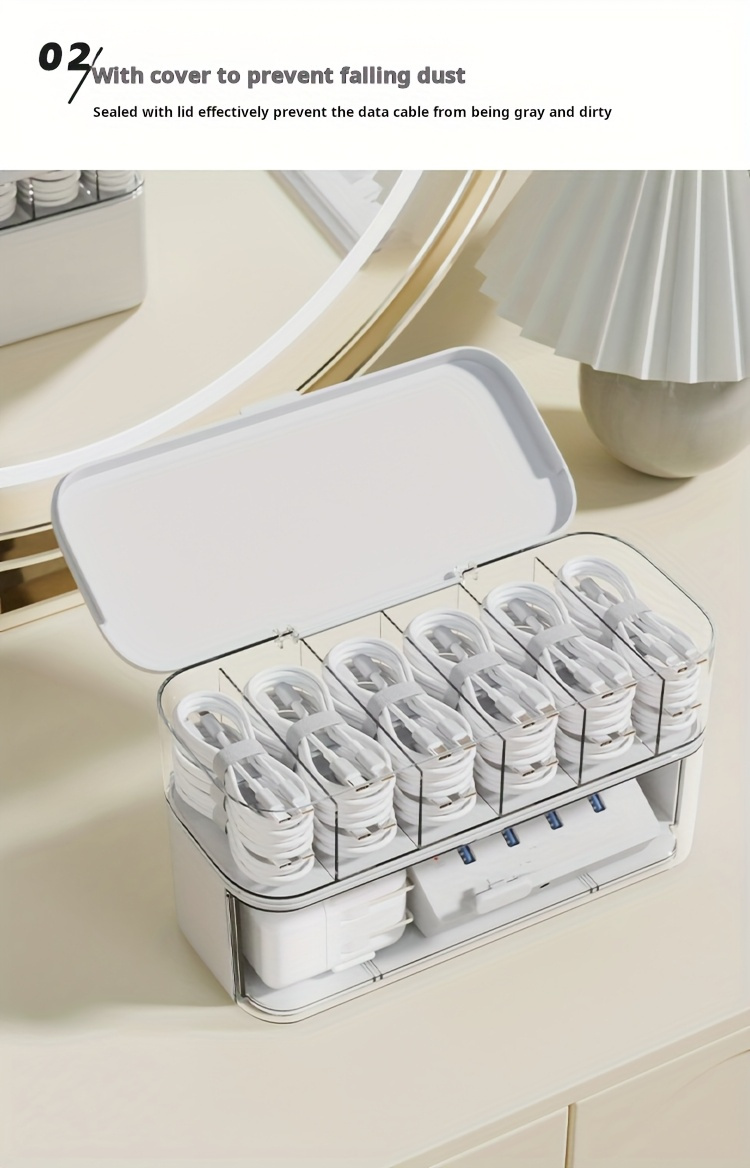 صندوق منظم كابلات شفاف مزدوج ا - مراجعة Cable Management Sleeve وسعره