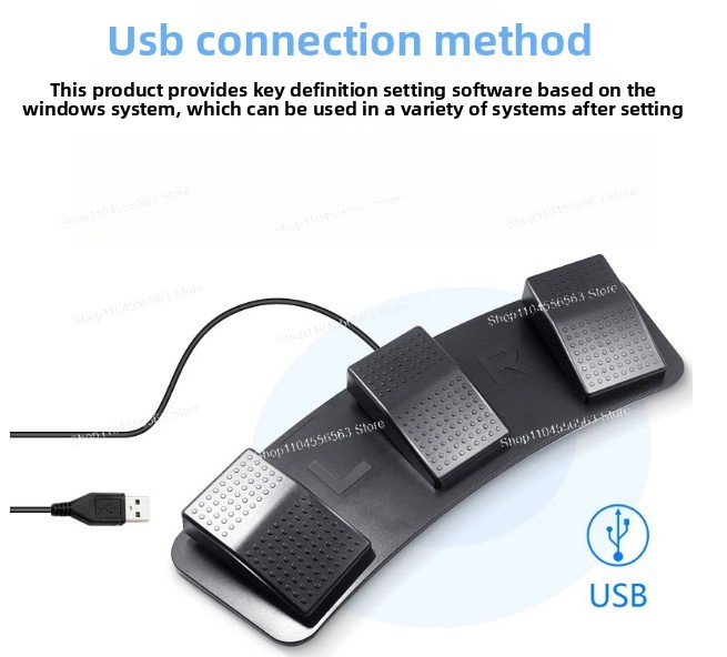 مفتاح قدم USB بثلاثة أزرار قاب - مراجعة Usb Foot Pedal Gaming وسعره