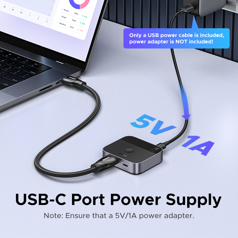 UGREEN HDMI USB C Switch 2 in  - مراجعة Pc Zotac Gaming وسعره