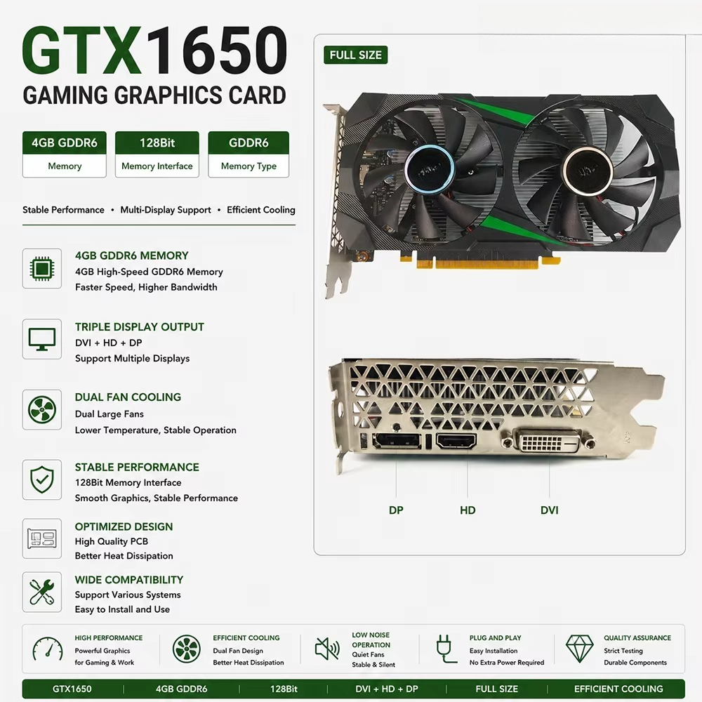 بطاقة رسومات GTX 1650 بذاكرة 4 - مراجعة Pc Gaming Gtx 1650 وسعره