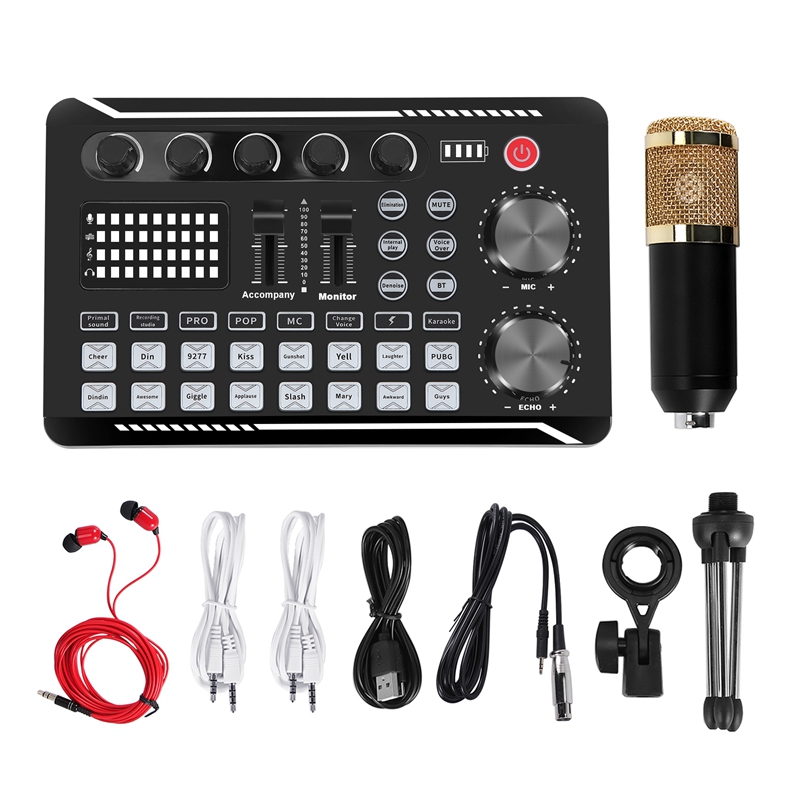 طقم بطاقة صوت F998، طقم ميكروف - مراجعة Pc Gaming Kit وسعره