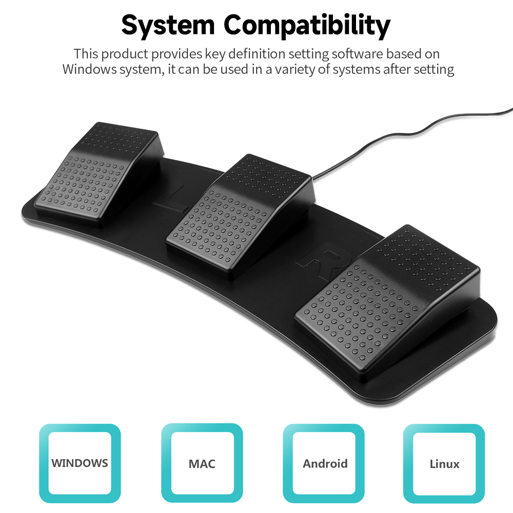 FS23-PM USB الثلاثي القدم التب - مراجعة Usb Foot Pedal Gaming وسعره