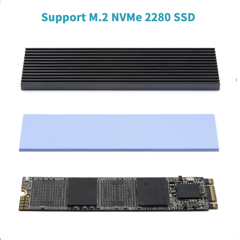 PCIe NVMe M.2 2280 SSD مبرد حر - مراجعة M.2 Ssd Heatsink وسعره