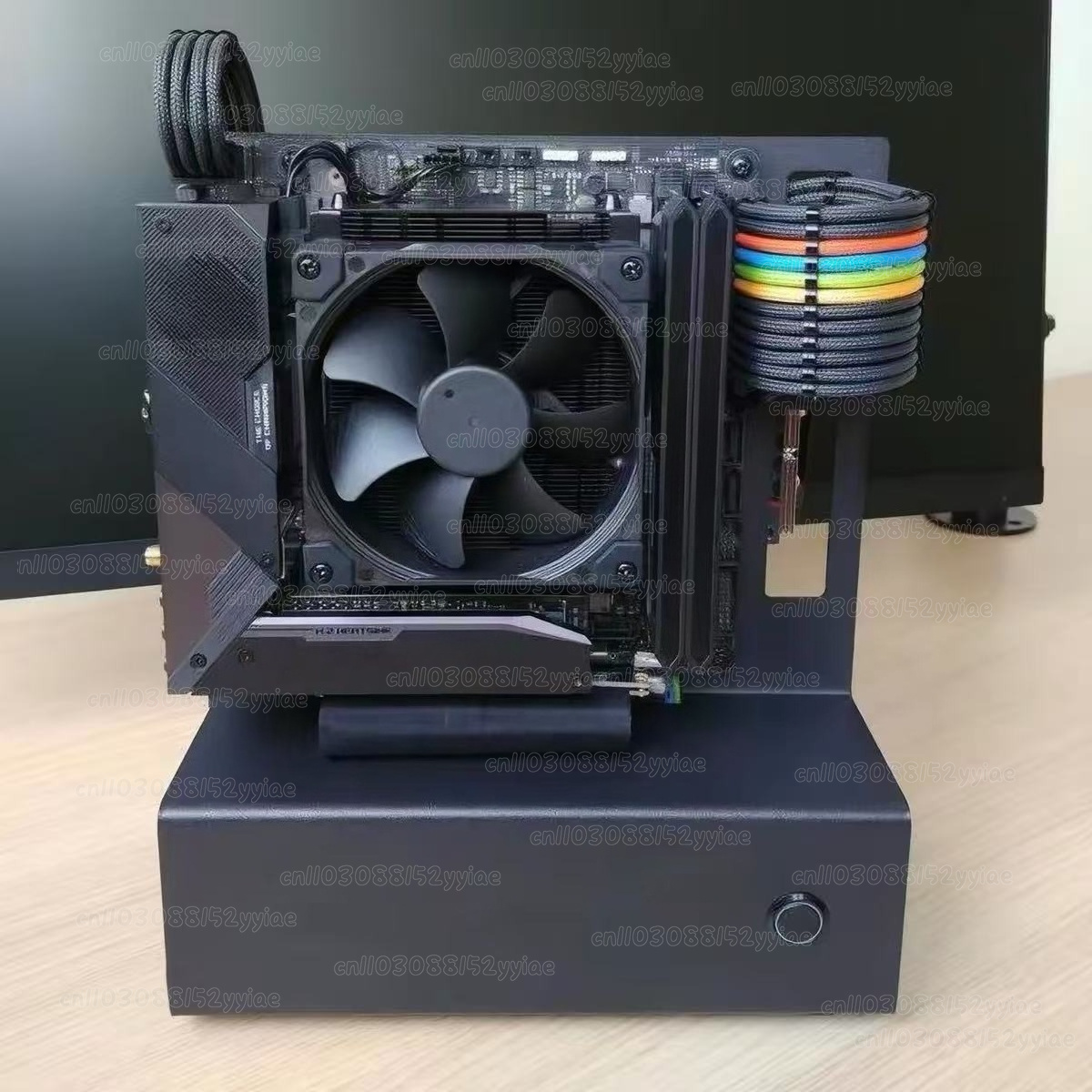 حافظة صغيرة بإطار مفتوح ITX، م - مراجعة Pc Gaming Test وسعره