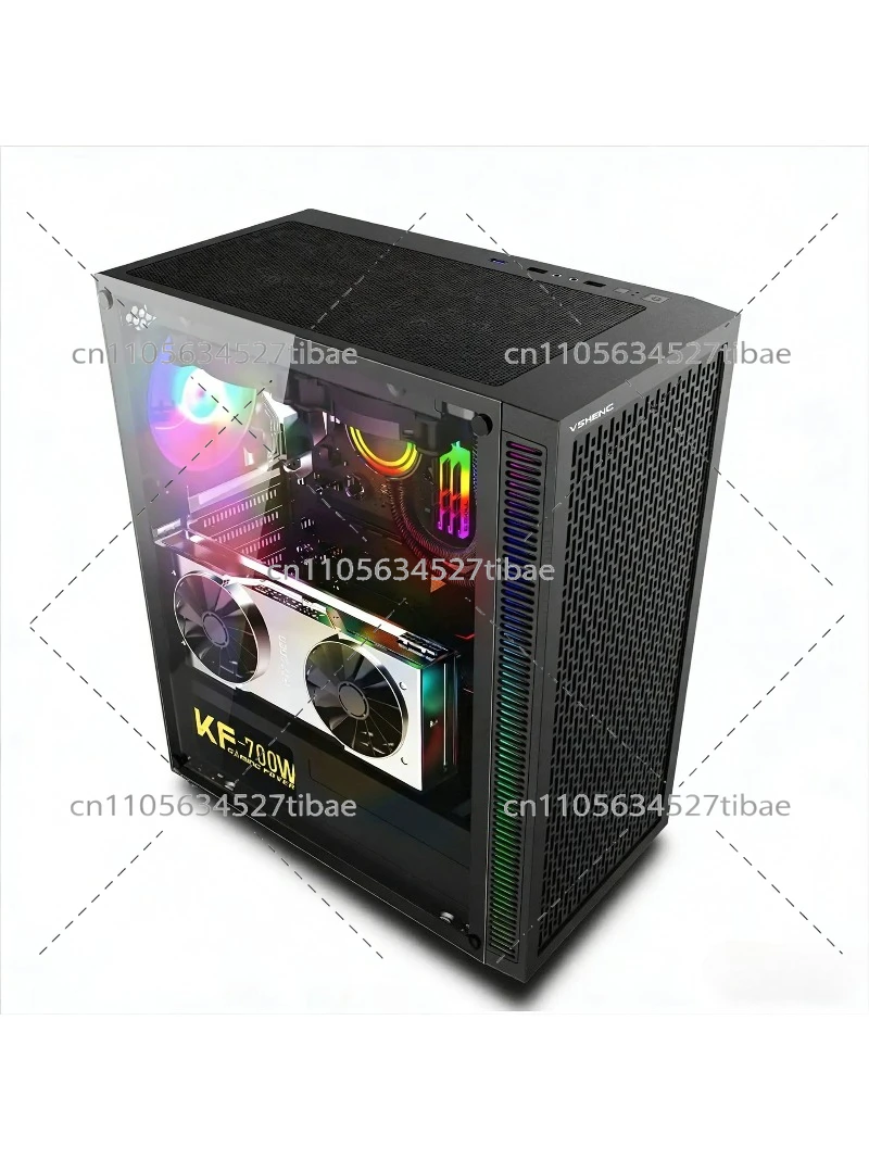 علبة كمبيوتر سوداء E-ATX مع لو - مراجعة Pc Gaming Cpu وسعره