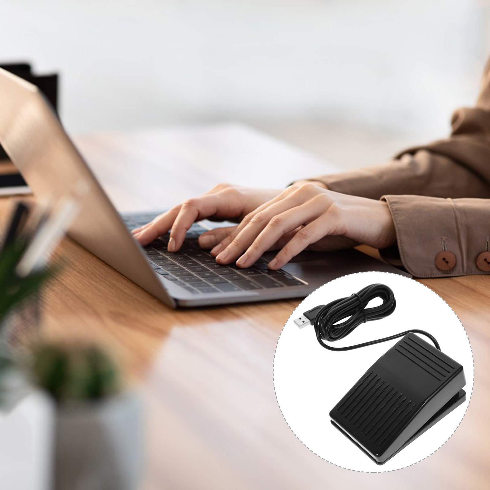 دواسة قدم بلاستيكية أحادية تعم - مراجعة Usb Foot Pedal Gaming وسعره